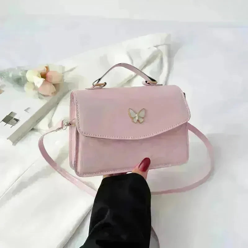 Ladies Leather Square Shaped Flap Quilted Crossbody bag for women - EX-STOCK CANADA