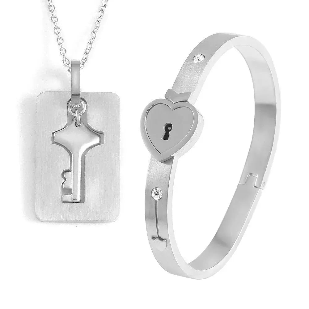 Men And Women Couple Love Lock Alloy Bracelet - EX-STOCK CANADA