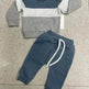 Boy's color Stitching Long Sleeve Trousers Suit Two piece for boys - EX-STOCK Canada