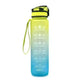 1L Tritan Water Bottle With Time Marker Bounce Cover Motivational Water Bottle Cycling Leakproof Cup For Sports Fitness Bottles - EX-STOCK CANADA