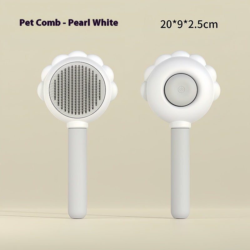 2 In 1 Self Cleaning Dog Brush Comb With Spray Pets Grooming Hair Remover Combs Brush Floating Hair Pet Grooming Brush Pet Products EX-STOCK Canada 