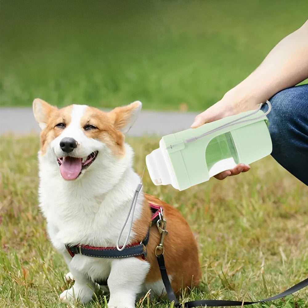 2 In 1 Travel Dog Water Bottle Pet Water Dispenser Feeder Drinking Feeder Dog Outing Water Feeder Pets Outdoor Portable Cup Pet Products EX-STOCK Canada 
