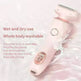 2 In 1 Hair Removal Epilator USB Rechargeable Trimmer Women Body Razor Face Leg Armpit Bikini Hand Pubic Shaver Hair Remover - EX-STOCK CANADA