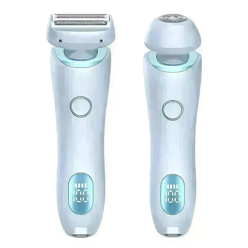 2 In 1 Hair Removal Epilator USB Rechargeable Trimmer Women Body Razor Face Leg Armpit Bikini Hand Pubic Shaver Hair Remover - EX-STOCK CANADA