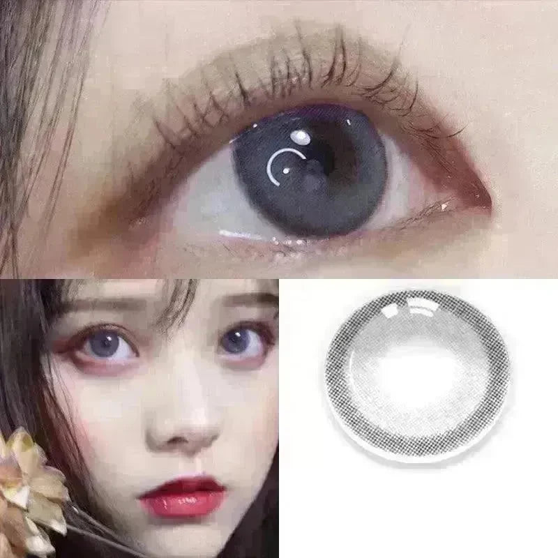 2 pieces Annual throw Russian girl blue color contacts lenses - EX-STOCK CANADA