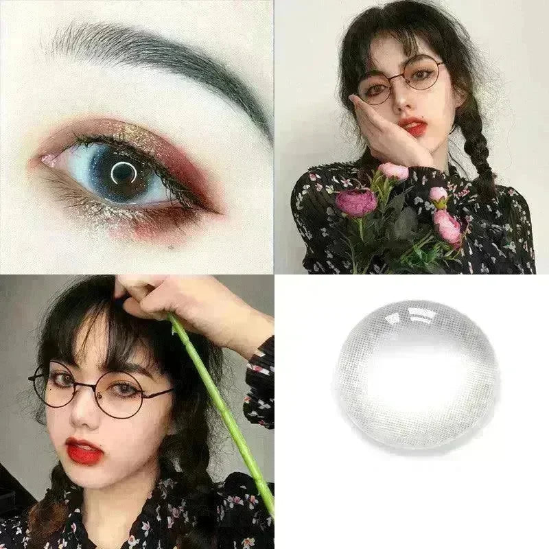 2 pieces Annual throw Russian girl blue color contacts lenses - EX-STOCK CANADA