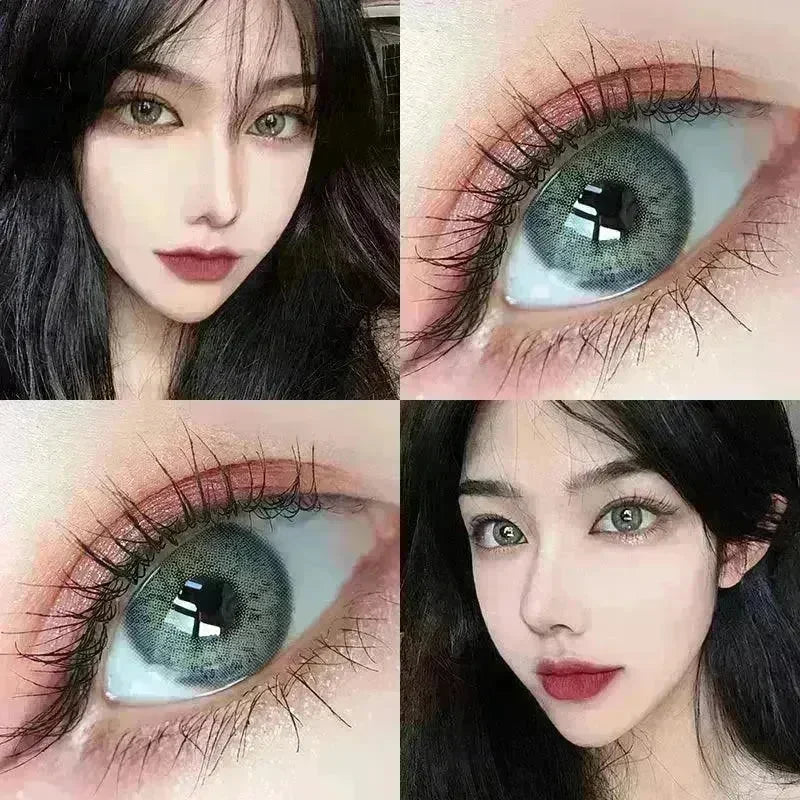 2 pieces Annual throw Russian girl blue color contacts lenses - EX-STOCK CANADA