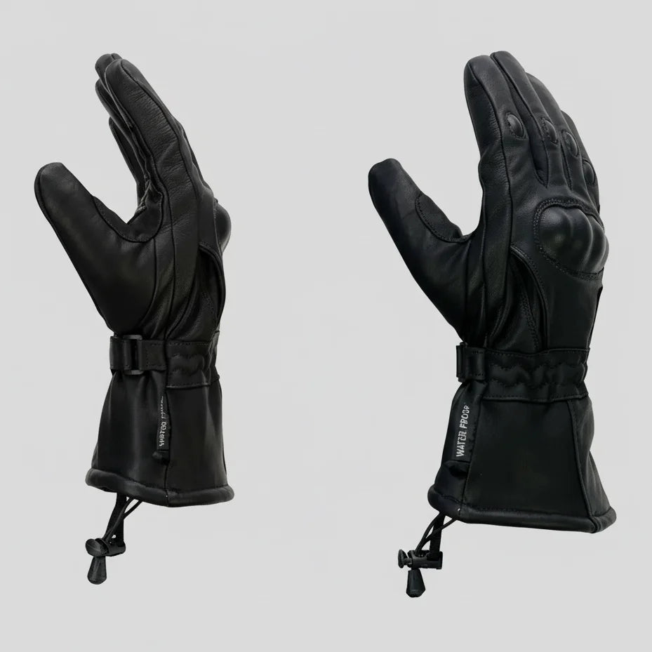 Gants de moto en cuir avec gantelet blindé pour hommes Open Road 