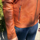 BOL Men's Zip Pocket Leather Jacket 