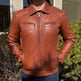 BOL Men's Zip Pocket Leather Jacket 
