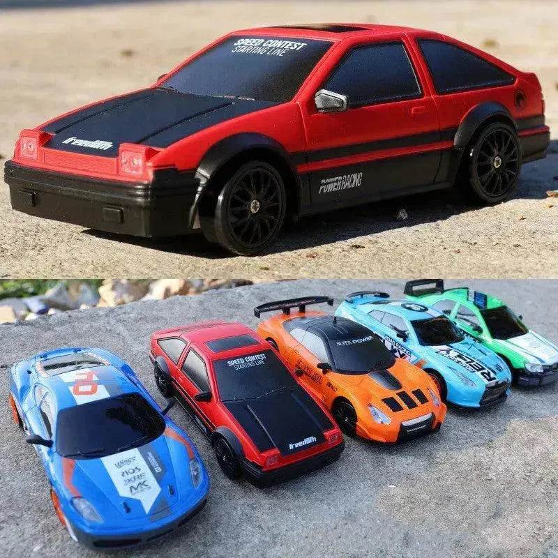 سيارة درفت RC 2.4G 4WD لعبة سيارة درفت RC سيارة التحكم عن بُعد نموذج GTR AE86 سيارة لعبة سباق RC للأطفال هدايا عيد الميلاد - EX-STOCK Canada