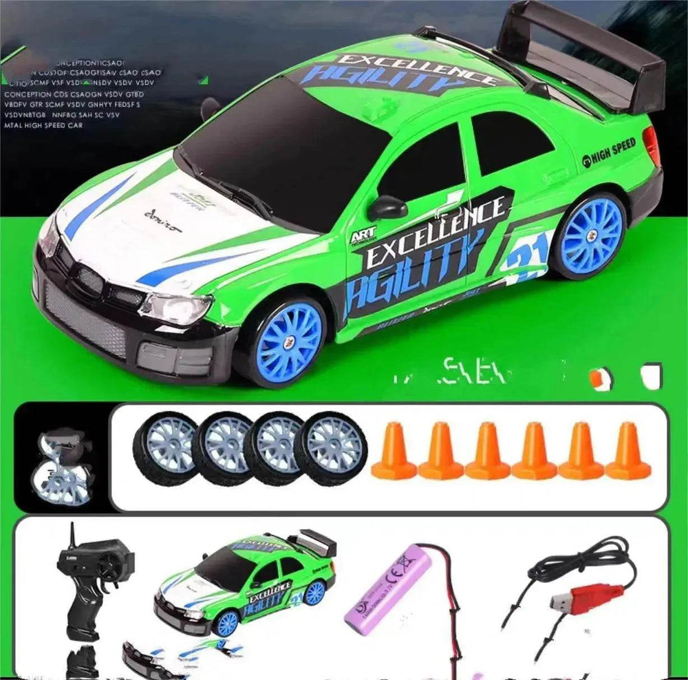 سيارة درفت RC 2.4G 4WD لعبة سيارة درفت RC سيارة التحكم عن بُعد نموذج GTR AE86 سيارة لعبة سباق RC للأطفال هدايا عيد الميلاد - EX-STOCK Canada