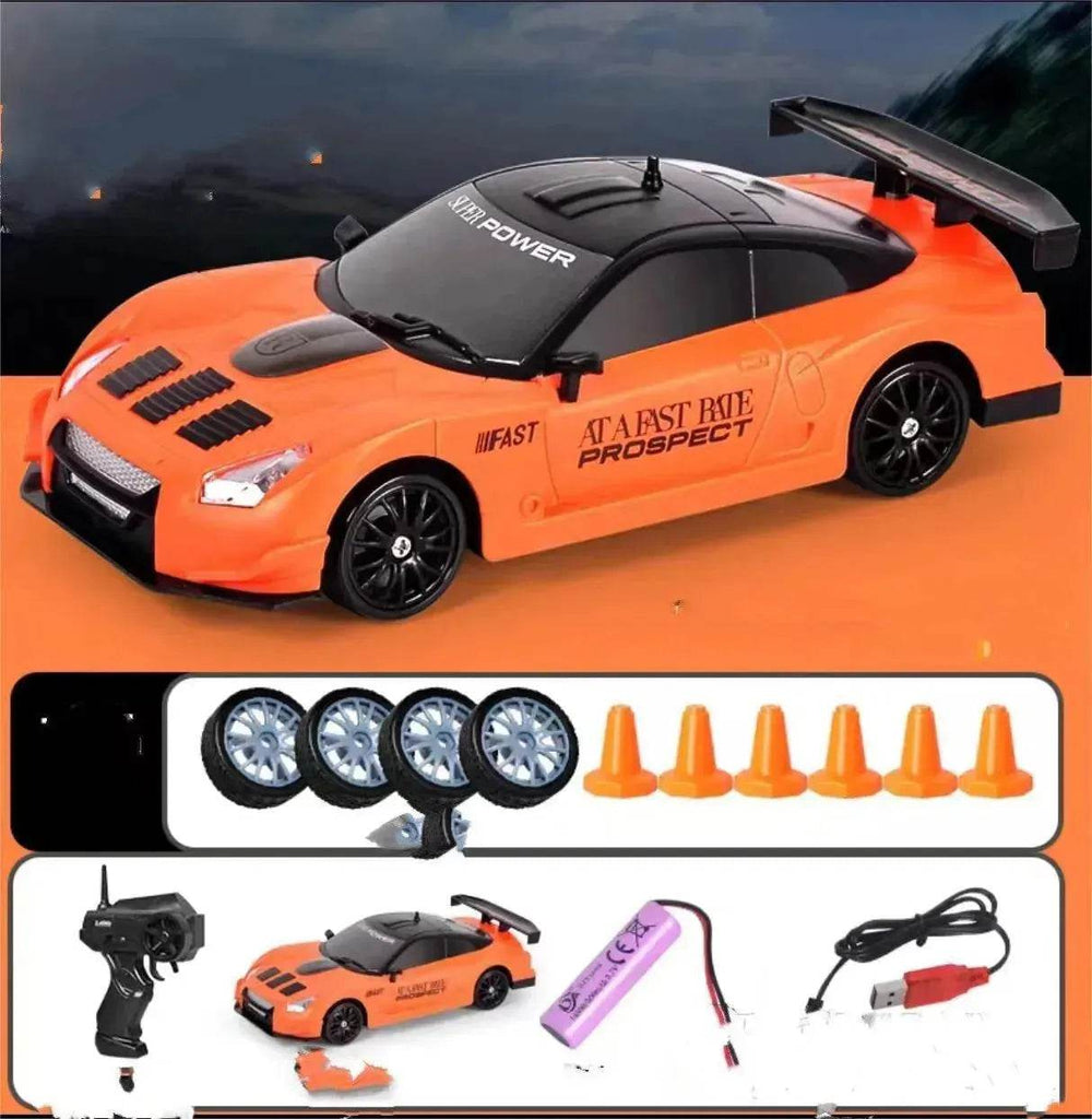 سيارة درفت RC 2.4G 4WD لعبة سيارة درفت RC سيارة التحكم عن بُعد نموذج GTR AE86 سيارة لعبة سباق RC للأطفال هدايا عيد الميلاد - EX-STOCK Canada