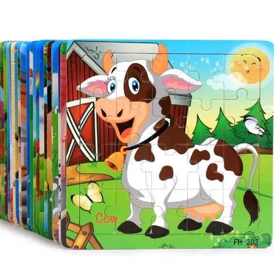 Wooden jigsaw puzzle toy - EX-STOCK Canada