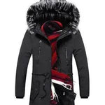 Fur Collar Hoodie Winter Parka Jacket for men - EX-STOCK Canada