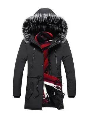 Fur Collar Hoodie Winter Parka Jacket for men - EX-STOCK Canada