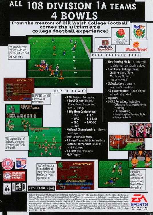 College Football USA 96 