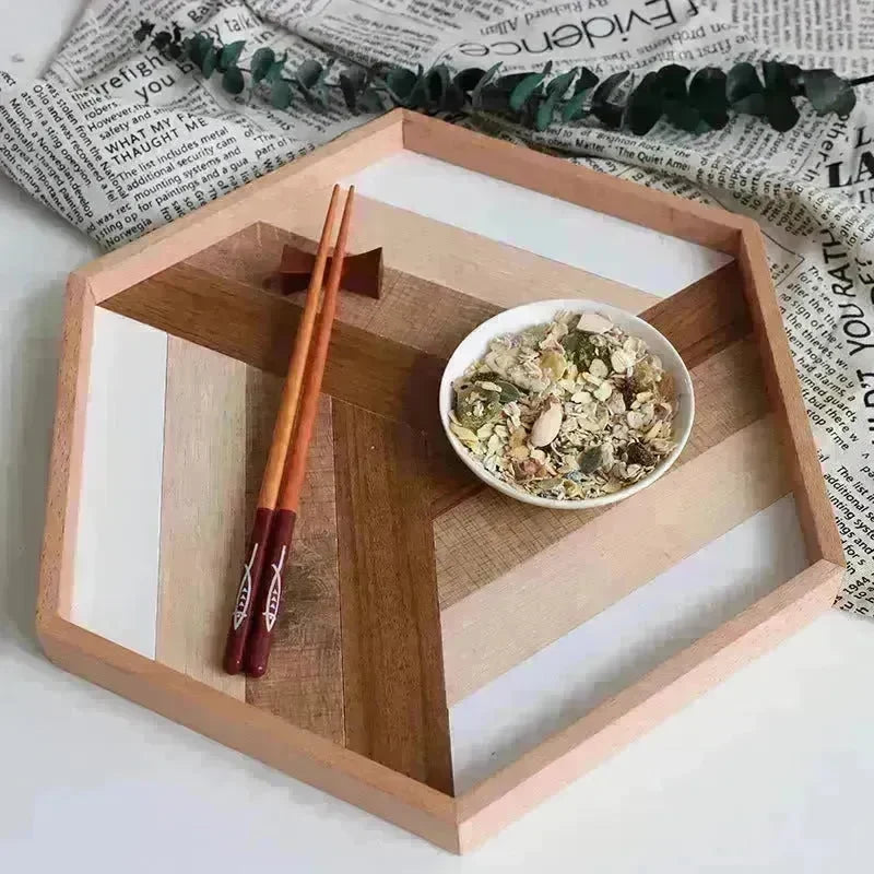 Acacia Wooden Serving Tray Decorative Tray - EX-STOCK CANADA
