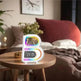 2025 New B-Shaped Portable Bluetooth Speaker Multifunctional Smart Music Rhythm LED Lighting Phone Wireless Charger TF Card AUX Input Standard Mode - EX-STOCK Canada