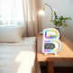 2025 New B-Shaped Portable Bluetooth Speaker Multifunctional Smart Music Rhythm LED Lighting Phone Wireless Charger TF Card AUX Input Standard Mode - EX-STOCK Canada