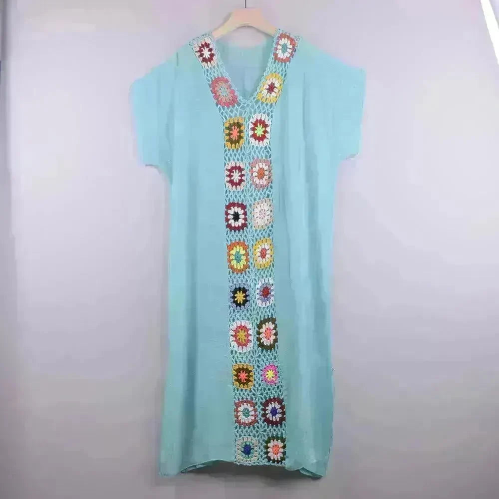 2024 Summer Beach Hand Crochet Stitching Dress - EX-STOCK CANADA