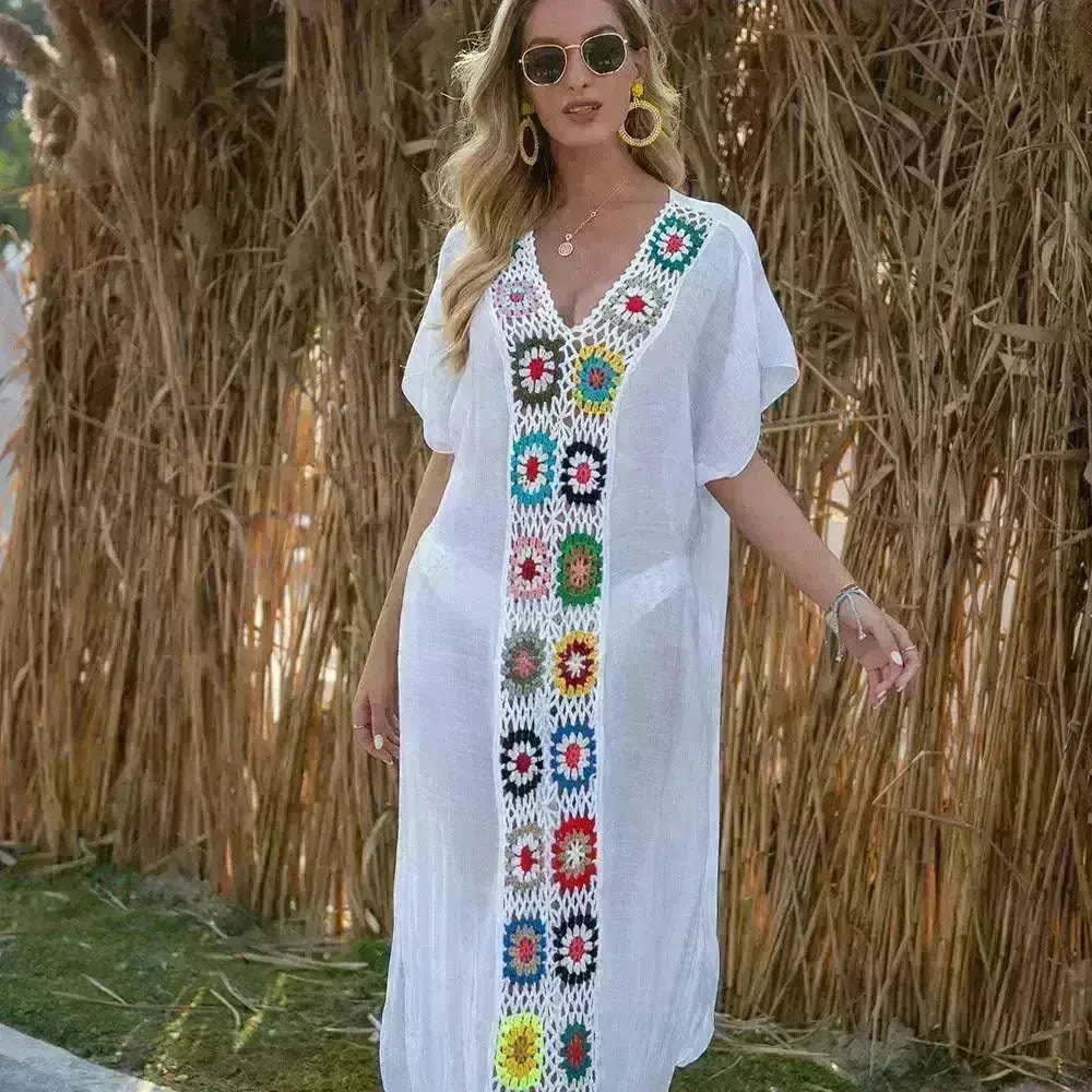 2024 Summer Beach Hand Crochet Stitching Dress - EX-STOCK CANADA
