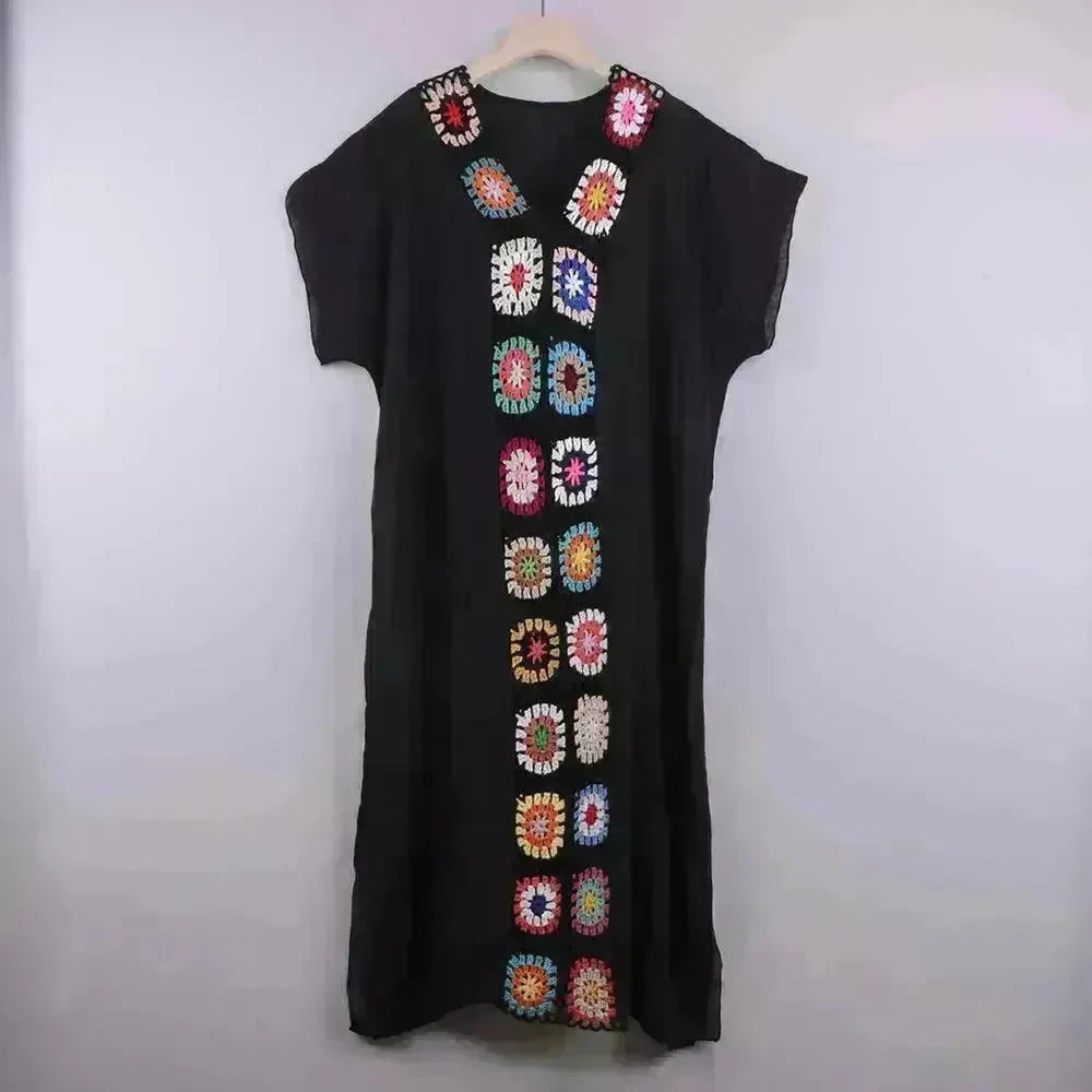 2024 Summer Beach Hand Crochet Stitching Dress - EX-STOCK CANADA