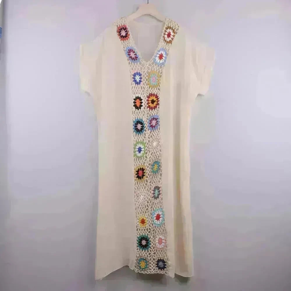 2024 Summer Beach Hand Crochet Stitching Dress - EX-STOCK CANADA
