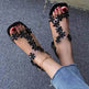 Fashion Flowers Sandals With Transparent High Square Heels Square Toe Shoes For Women - EX-STOCK Canada