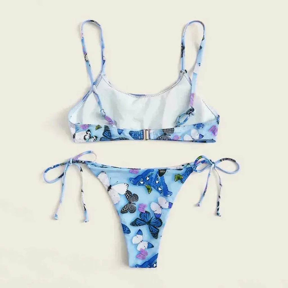 2025 Summer Vibe Flowers Print Charming Bikini for Beach Swimming Fashion Push Up Swimsuit Womens Clothing - EX-STOCK Canada