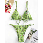 2025 Summer Vibe Flowers Print Charming Bikini for Beach Swimming Fashion Push Up Swimsuit Womens Clothing - EX-STOCK Canada