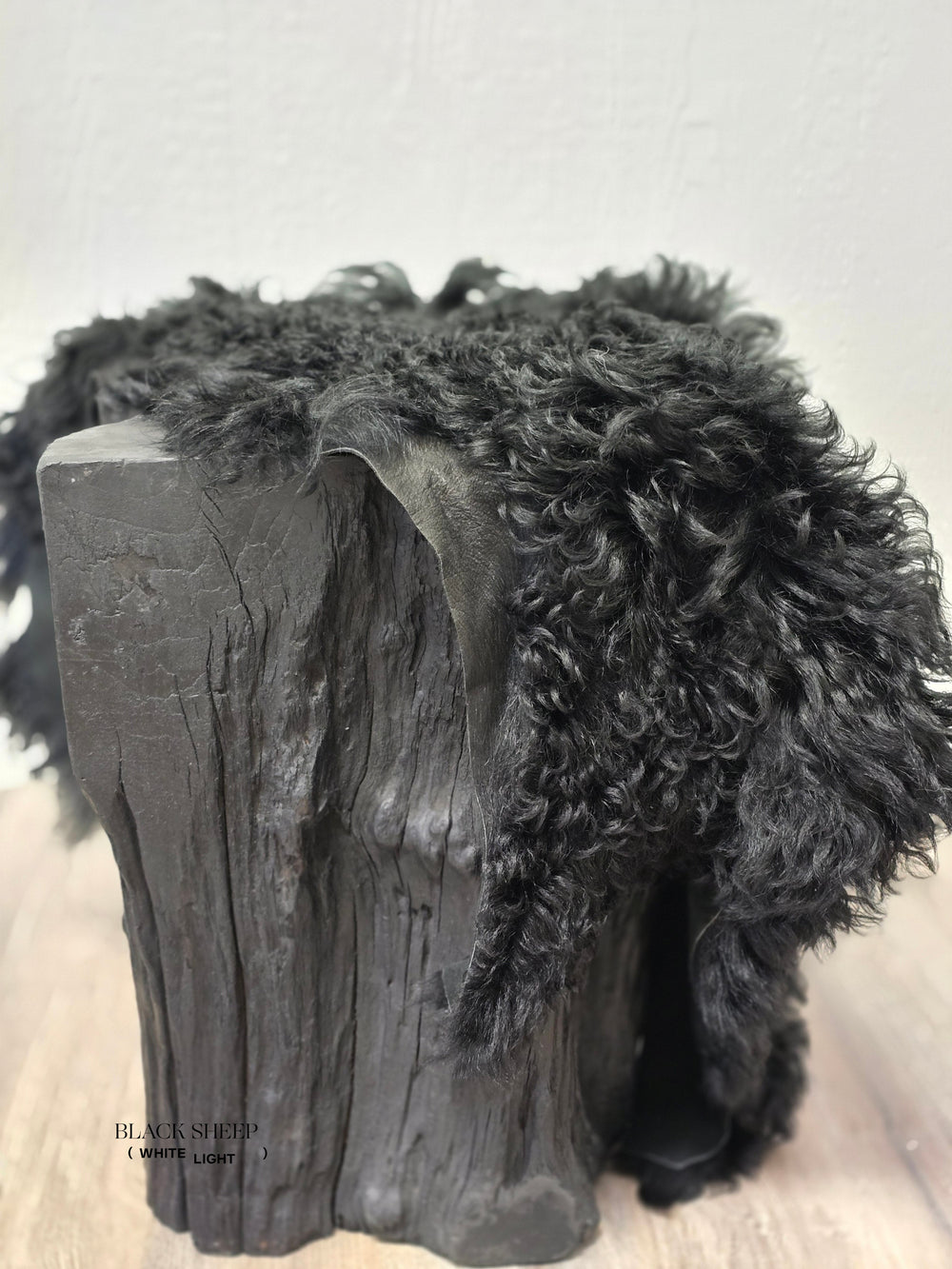 Black Tigrado Spanish Curly Sheepskin 
