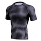 Men’s Compression Workout Shirt – Short Sleeve MMA BJJ Rash Guard Gym Training Top