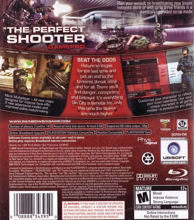 Tom Clancy's Rainbow Six Vegas 2 [Greatest Hits] 