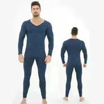 Winter Men's Sleepwear Loungewear Cashmere Long John set - EX-STOCK CANADA
