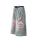 Hand Painted Graffiti Printing Denim Shorts Men Jeans - EX-STOCK Canada
