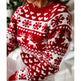 Christmas Elk Long Sleeve Knitted Sweater EX-STOCK Canada 