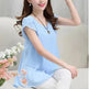 New Spring Summer Women Chiffon Loose Blouse  top O-Neck Short sleeve Plus size - EX-STOCK CANADA