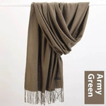 Pure Color Warm Keeping Scarf All-match Cashmere Shawl - EX-STOCK Canada