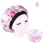 Beauty print Satin Silk Hair Bonnet for sleeping - EX-STOCK Canada