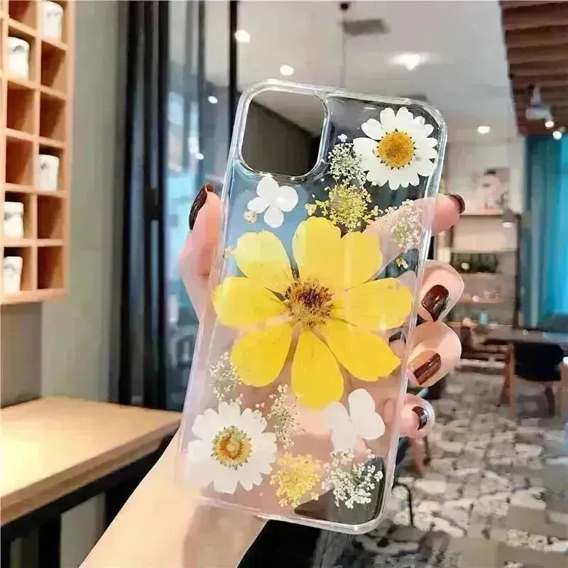 Cute Transparent Flower Silicone phone case for women - EX-STOCK CANADA