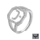 Fashion Micro Inlaid Zircon Arab Letters Ring for women - EX-STOCK CANADA