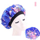 Beauty print Satin Silk Hair Bonnet for sleeping - EX-STOCK Canada
