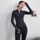 Slim fit Long sleeve Zipper Workout Top Sports Running Gym top for women - EX-STOCK Canada