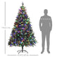 7 Foot Prelit Artificial Christmas Tree With Dual Colour LED Light, Hinged Xmas Tree For Home Office Holiday EX-STOCK Canada 