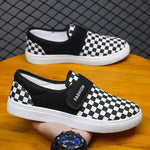 Canvas Flat Shoes Men Velcro Fashion Casual Unisex Sneakers - EX-STOCK Canada