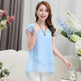 New Spring Summer Women Chiffon Loose Blouse  top O-Neck Short sleeve Plus size - EX-STOCK CANADA