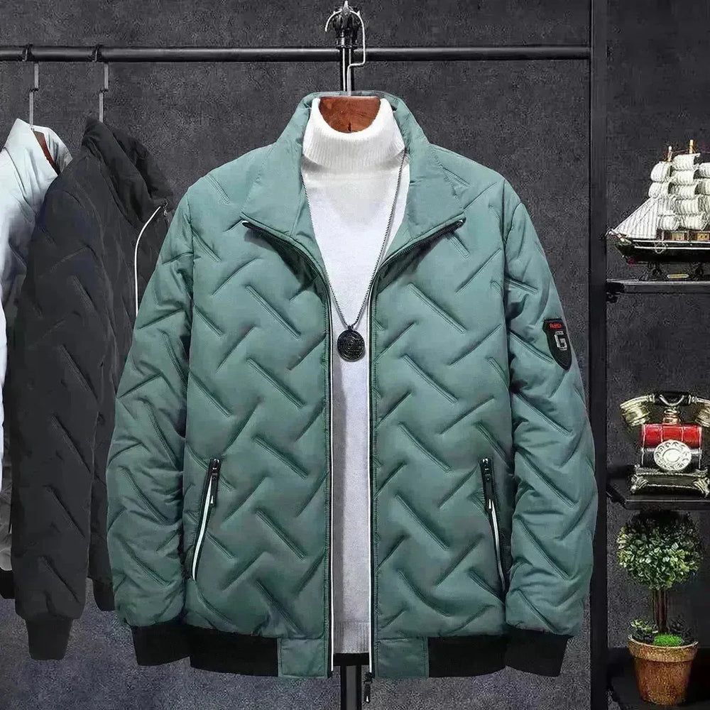 Compressed Cotton Stand Collar Men's Cotton-padded Coat Winter Coat Short Clothes Korean Style Trendy Cotton Clothing Workwear Winter Cotton-padded Jacket - EX-STOCK CANADA