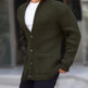 Single-breasted Long Sleeve Lapel Sweater Men's Clothing EX-STOCK Canada 