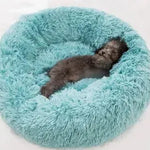 Round Long Hairy Autumn And Winter Nest Pad Cat Mattress - EX-STOCK CANADA